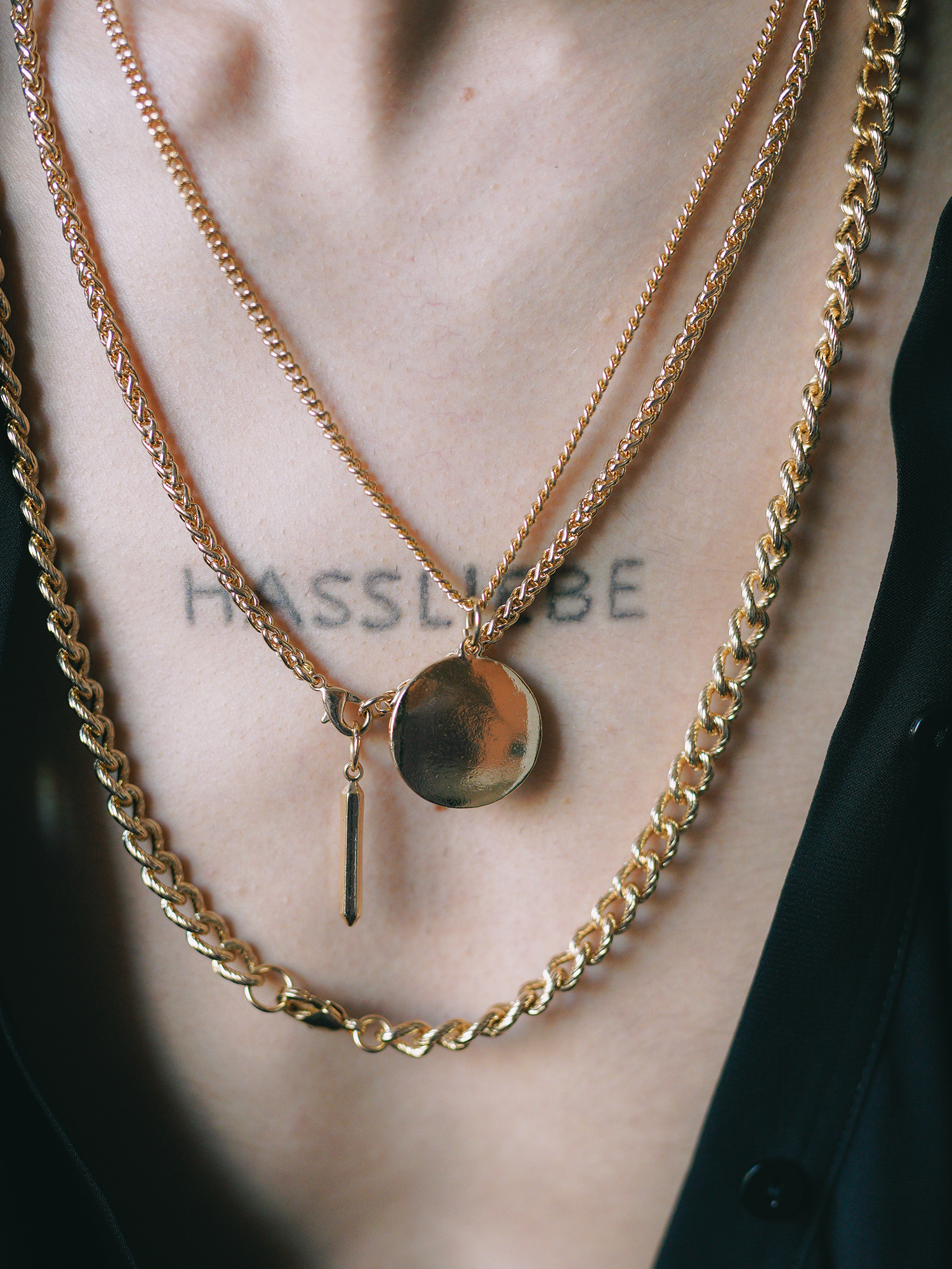 New Gold Triangle Necklace